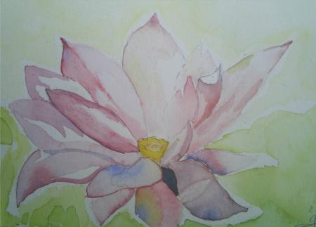 Fleur a l'aquarelle